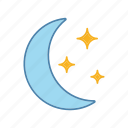 bedtime, moon, moonlight, night, nighttime, sky, star