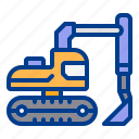 claw, construction, excavator, heavy, vehicle