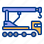 construction, crane, heavy, truck, vehicle 