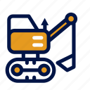 claw, construction, excavator, heavy, vehicle