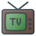 antena, retro, television, tv