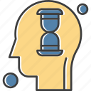 brain, hourglass, human