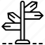 directional arrows, directions, fingerpost, guidepost, signpost 