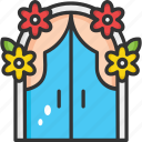 celebration, decoration, flower, flowers, window