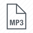 audio, document, file, interface, mp3, music