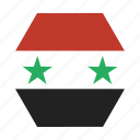 country, flag, national, syria, syrian, asian