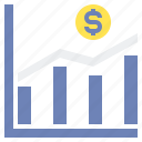 chart, dollar, forex, graph, stocks