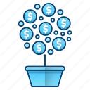 growth, investment, money, tree