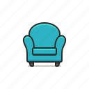 chair, rounded, armchair, furniture, home, household