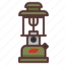 camping, gas lantern, lantern, light, outdoors