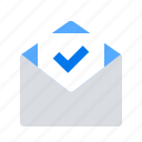 checked, mail, message