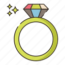 diamond, ring, wedding