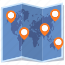 location, navigation, pin, world map