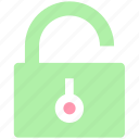 encryption, open, padlock, secure, security, unlock