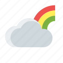 cloud, forecast, rainbow, weather