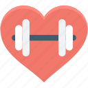 dumbbell, exercise, fitness, health, heart