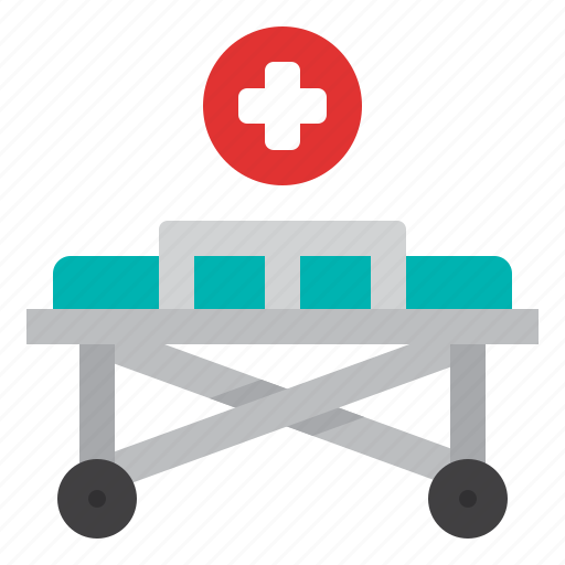 Stretcher, medical, emergency, bed, hospital, equipment icon - Download on Iconfinder