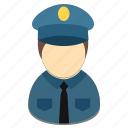 avatar, male, policeman, profession