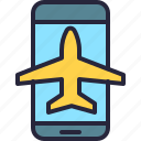 airplane, app, flight, fly, mobile, mode, phone