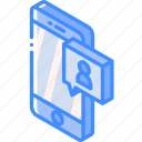 device, function, iso, isometric, message, picture, smartphone