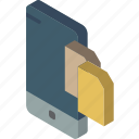 device, file, function, iso, isometric, smartphone, transfer