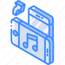 device, function, iso, isometric, music, rotate, smartphone