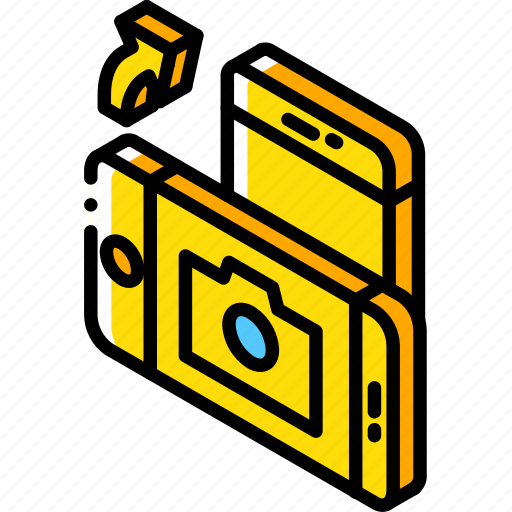 Camera, device, function, iso, isometric, rotate, smartphone icon - Download on Iconfinder