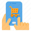 cart, mobile, payment, shopping