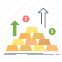 cash, coin, gold, growth, money