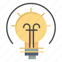 bulb, energy, idea, solution