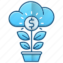 growth, investments, money, plant