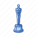 achievement, award, best, oscars, statue, trophy, winner