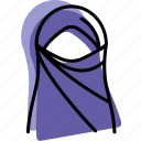 islam, muslim, niqab, profile, user, woman