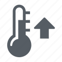 celsius, hot, rising, temperature, thermometer, weather