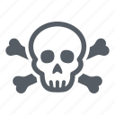 crossbones, danger, deadly, pirate, skeleton, skull