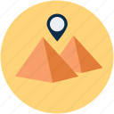 gps, location, pyramids, vacation