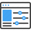 web, development, adjustment, setting, control, configuration