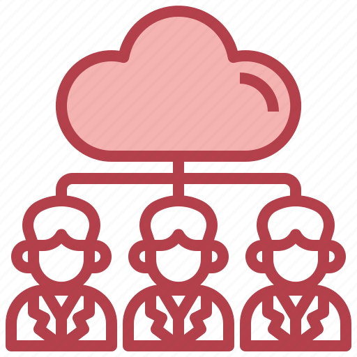 Stick, man, networking, cloud icon - Download on Iconfinder