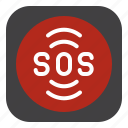 emergency, button, sos, alert, help, security