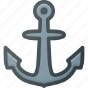 anchor, hook, navy, see, ship