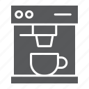 coffee, cup, drink, espresso, kitchen, machine, maker