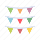 bunting, decoration, festival, garland, celebration