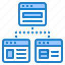 flowchart, hierarchy, network, sitemap, web