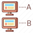 a, b, testing, ab testing, experiment