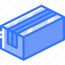 box, iso, isometric, long, packing, shipping