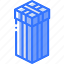 box, iso, isometric, packing, shipping, tall