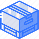 box, iso, isometric, packing, pallette, shipping