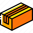 box, iso, isometric, long, packing, shipping