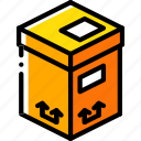 box, iso, isometric, packing, shipping, tall