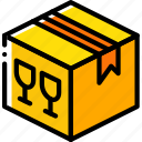 box, fragile, iso, isometric, packing, shipping